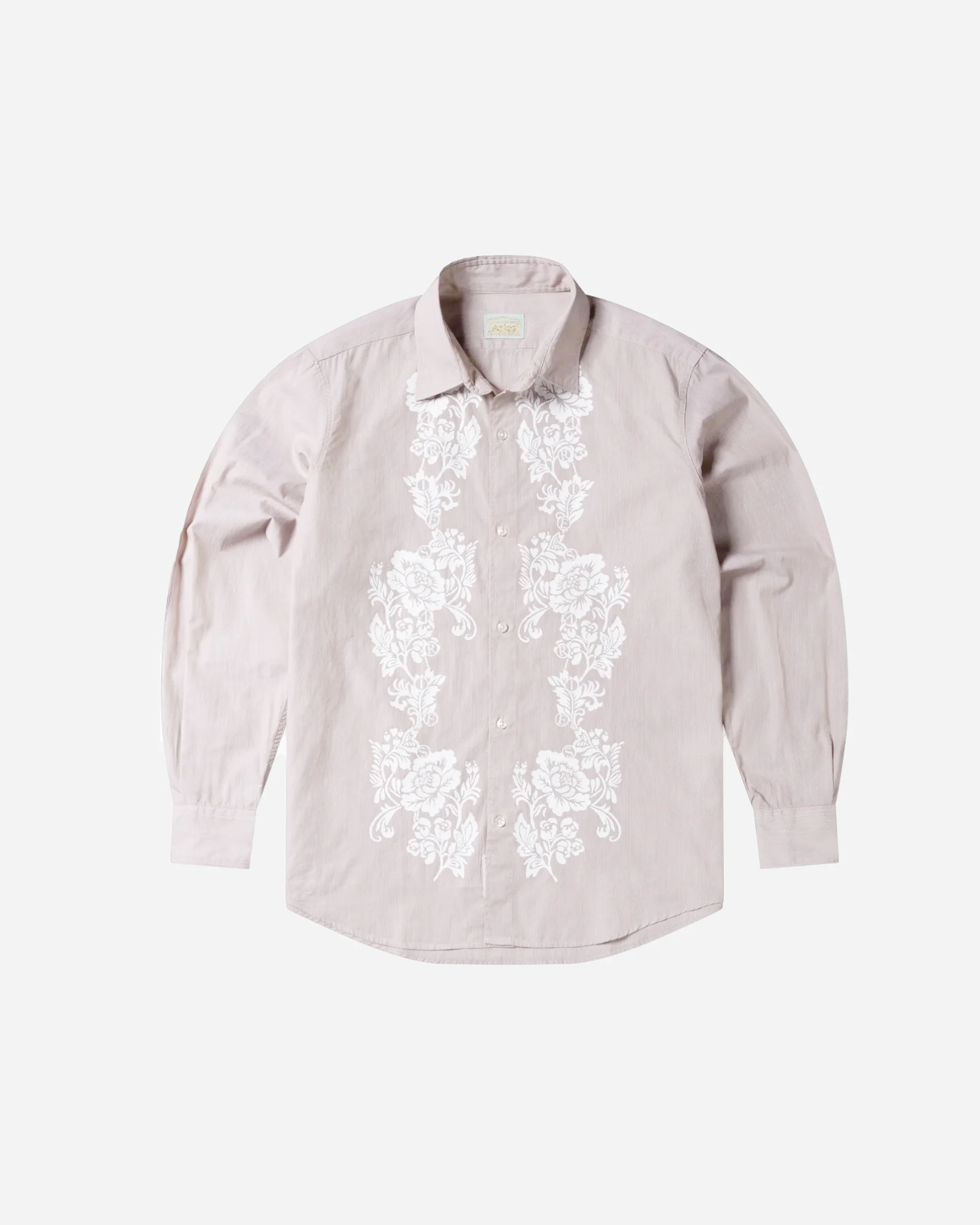 Lace Overprinted Poplin Shirt