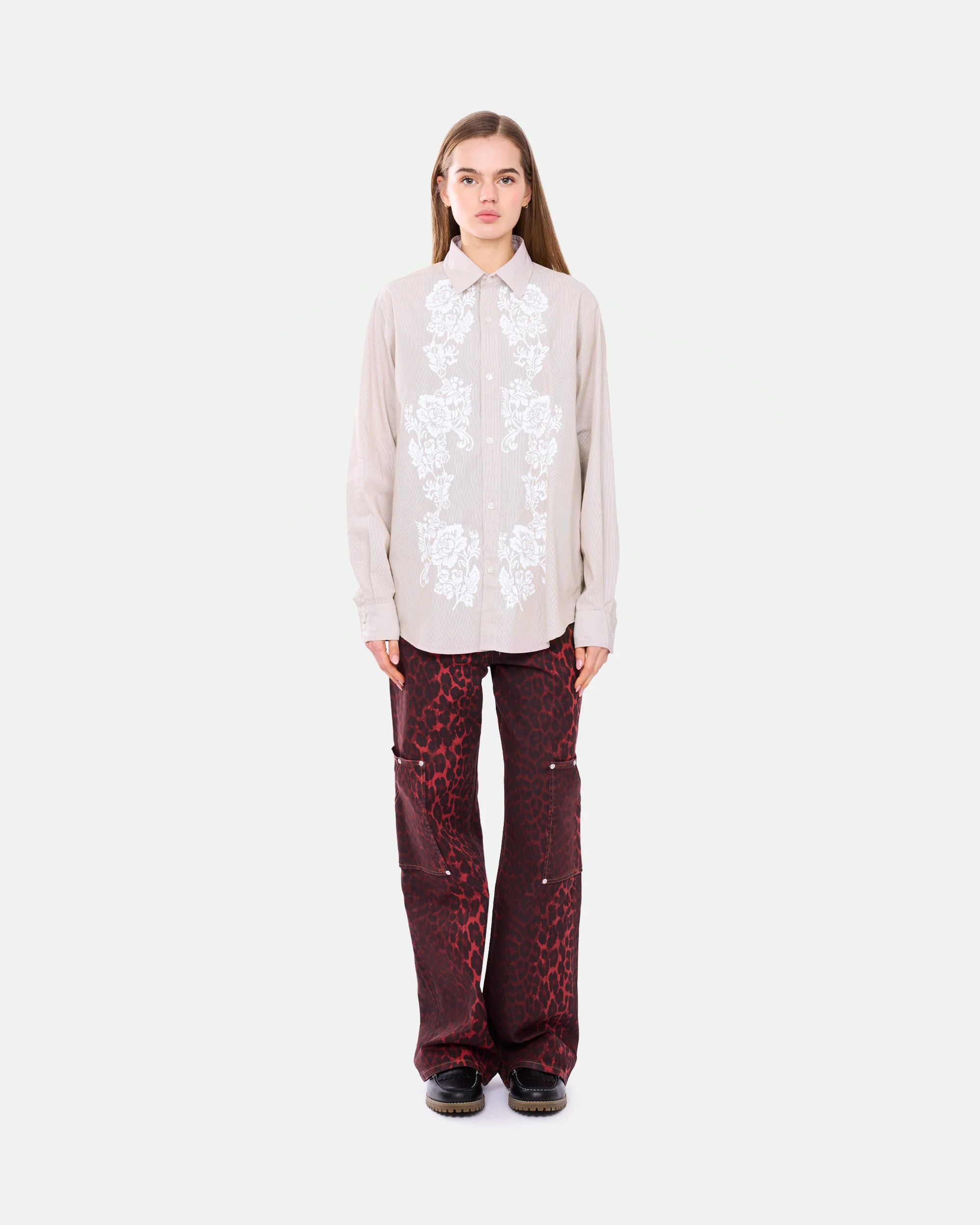 Lace Overprinted Poplin Shirt - Image 2