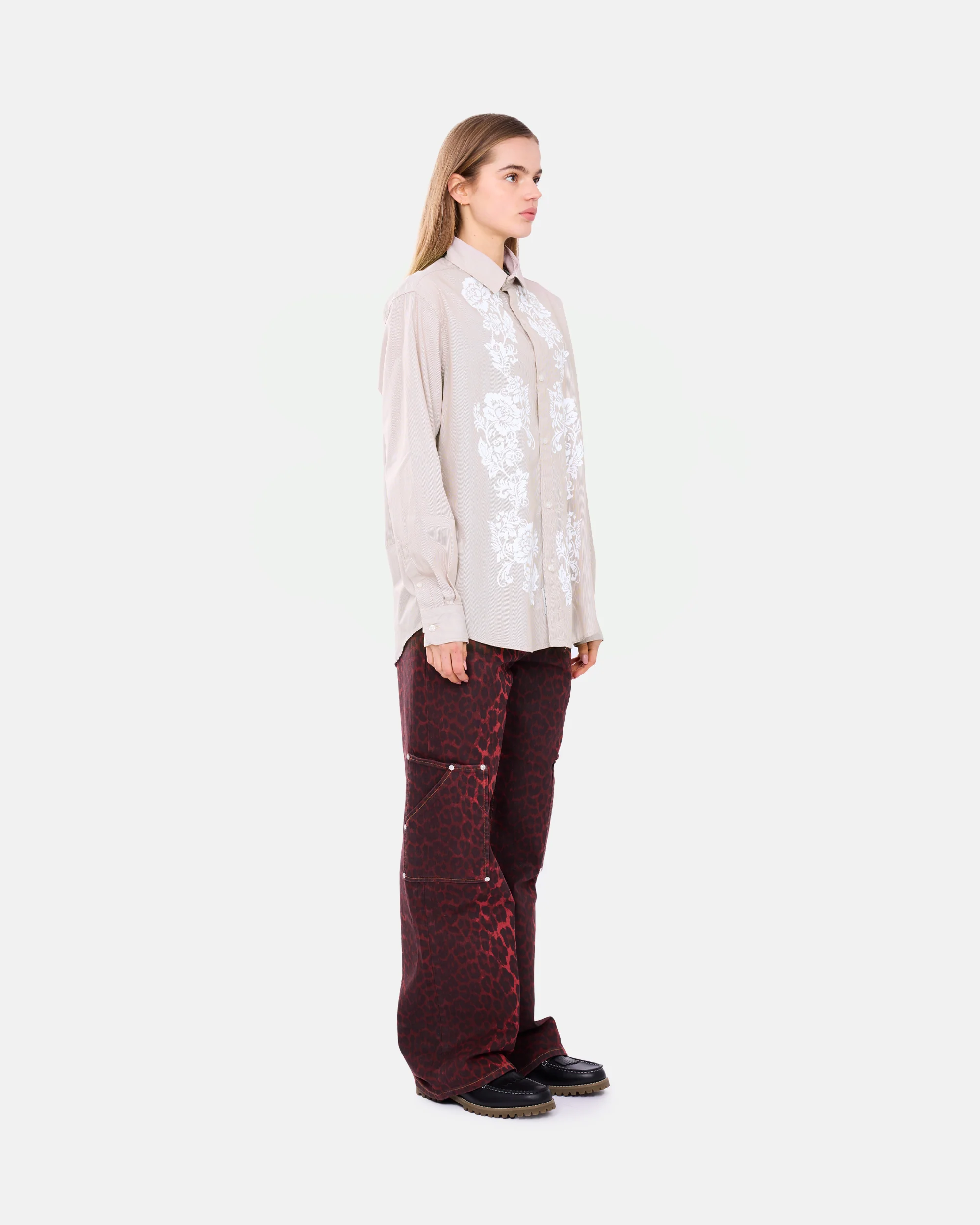 Lace Overprinted Poplin Shirt - Image 4