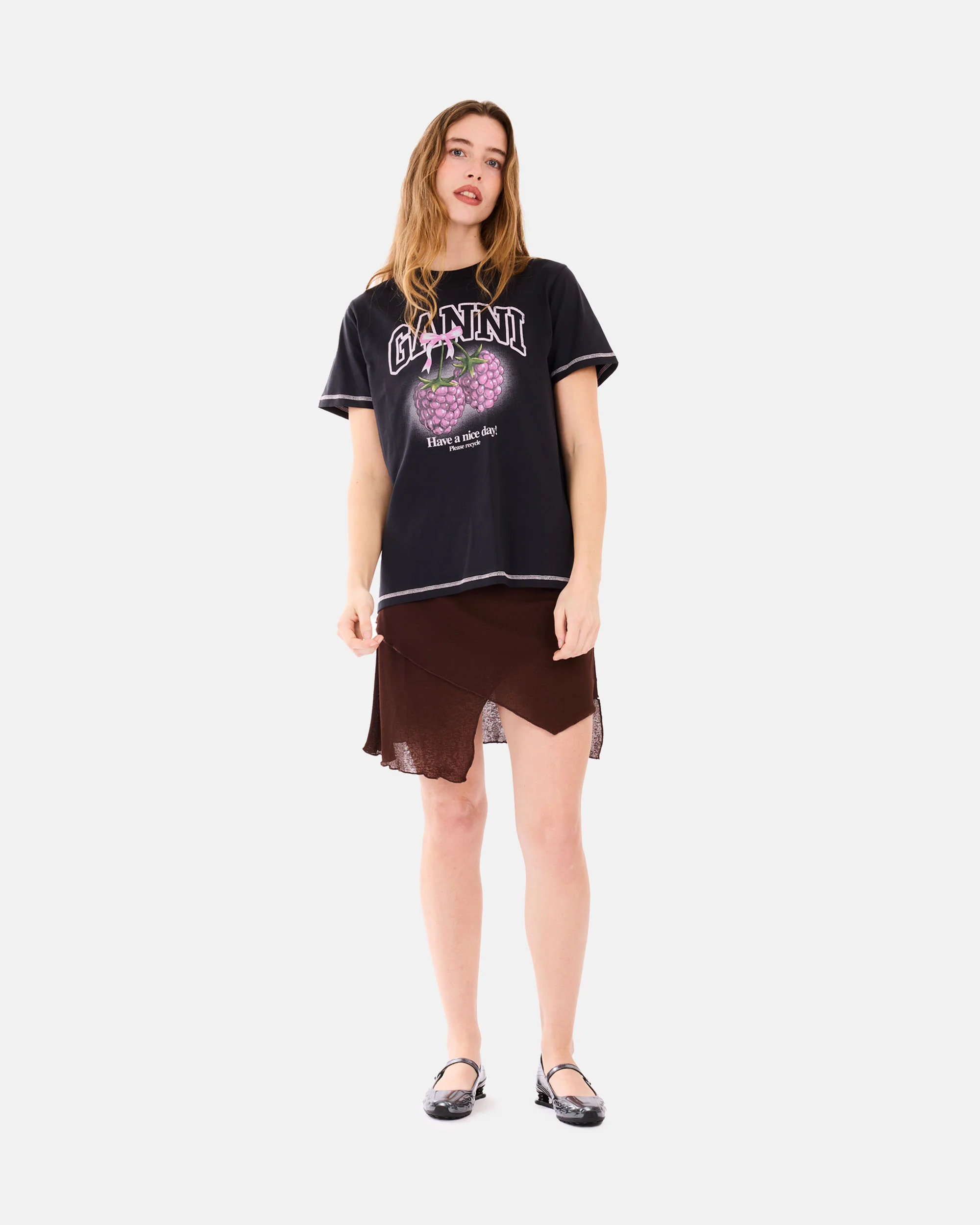 Basic Cotton Jersey Raspberry Print - Image 5