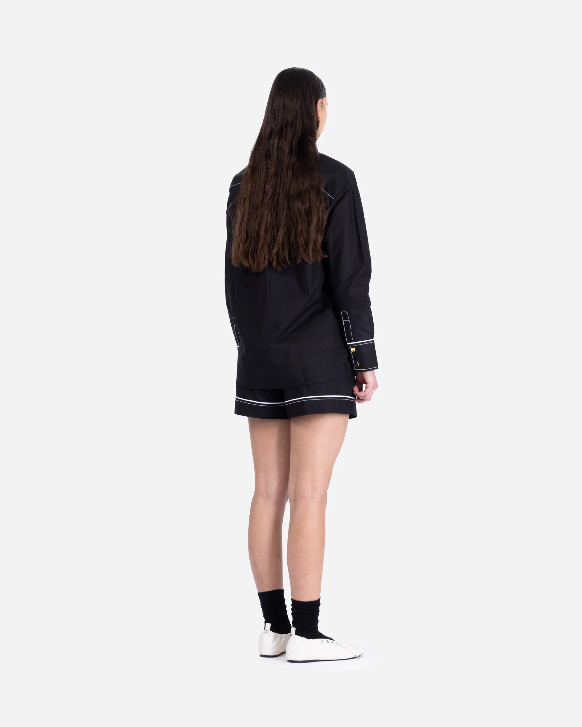 Cotton Poplin Raglan Shirt - Image 5