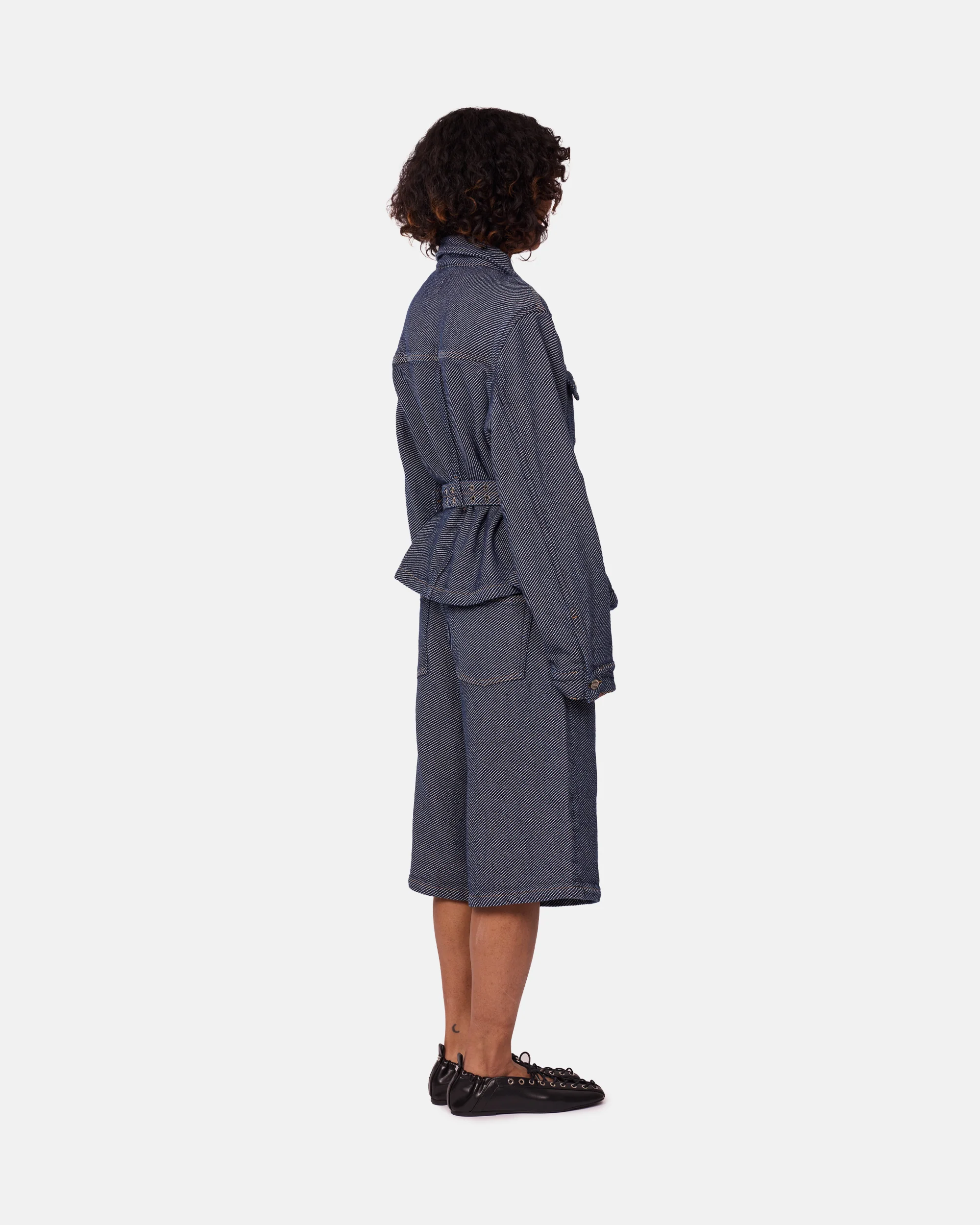 Heavy Twill Denim Short Jacket - Image 4