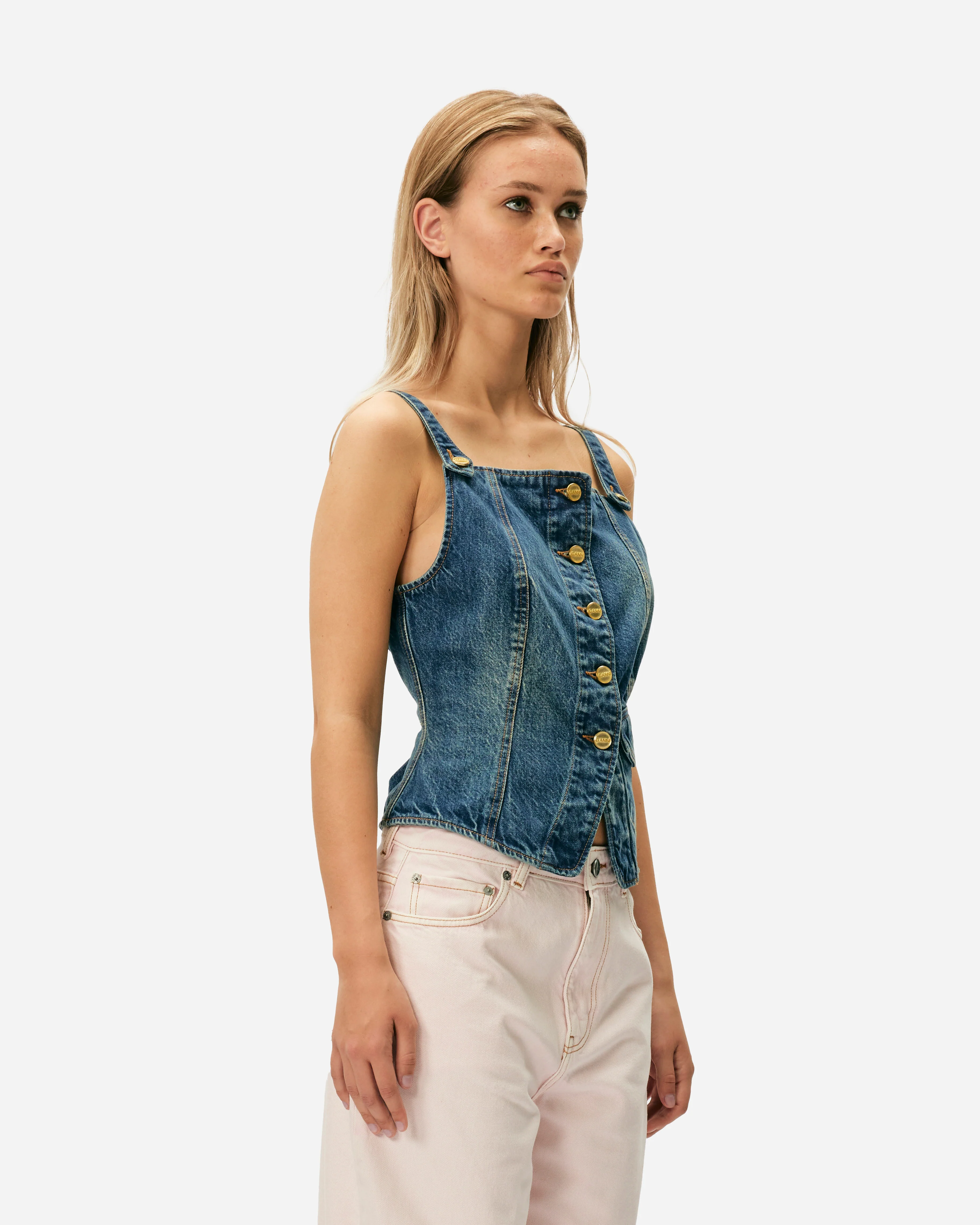 Heavy Washed Denim Top - Image 3