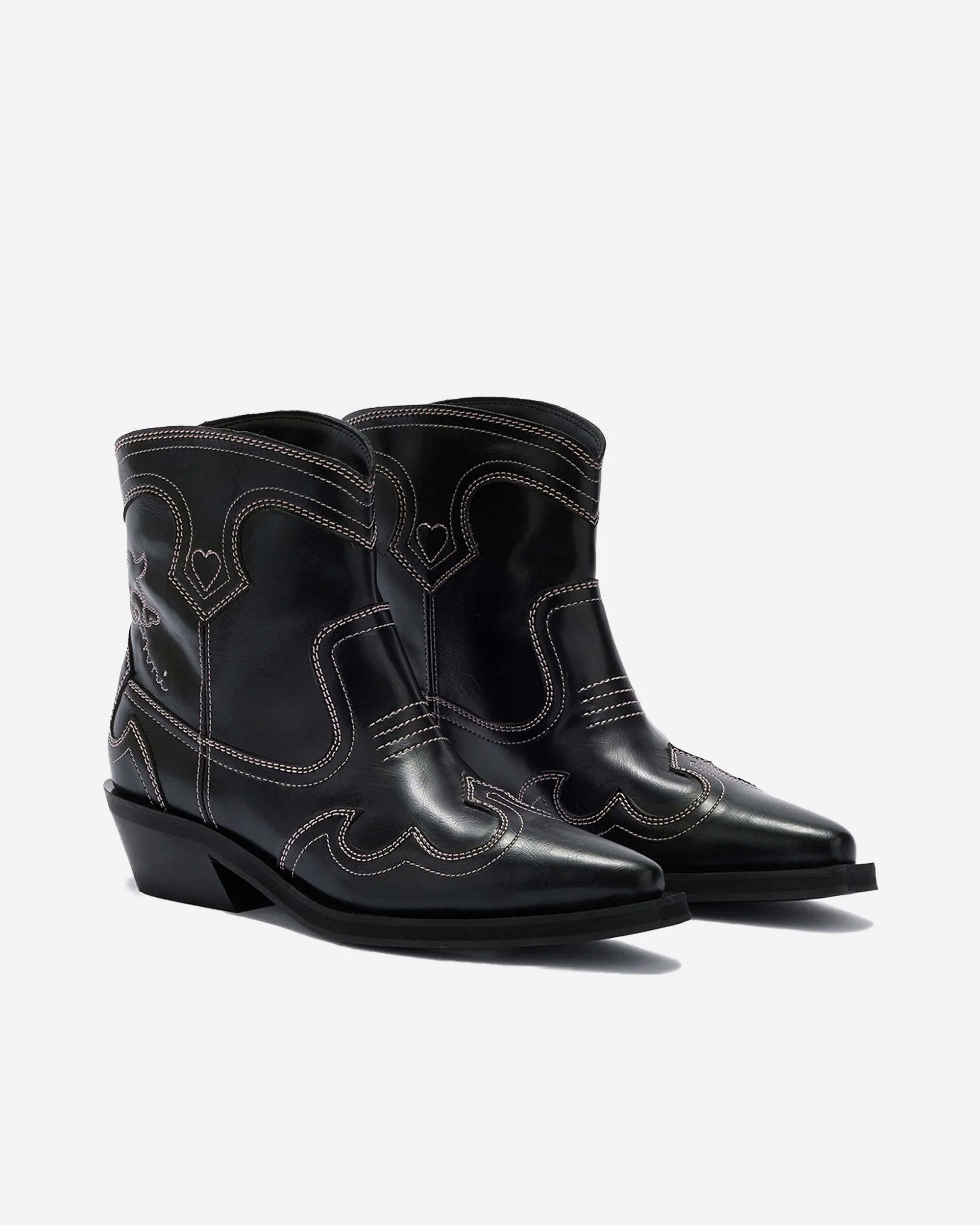 Low Shaft Embroidered Western Boot Oleatex - Image 2