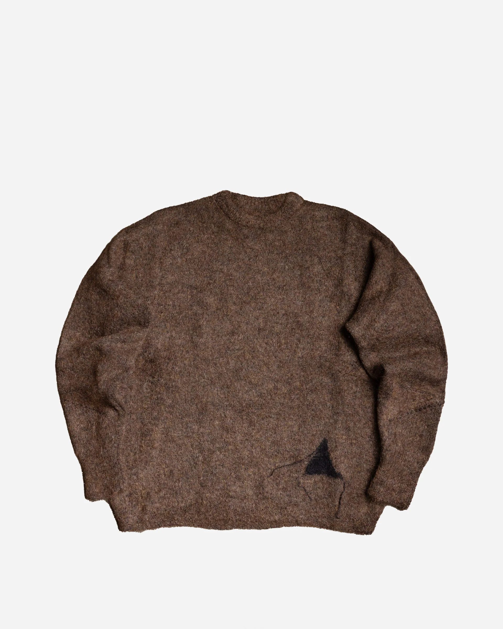 Dropstitch Mohair Knit Crewneck