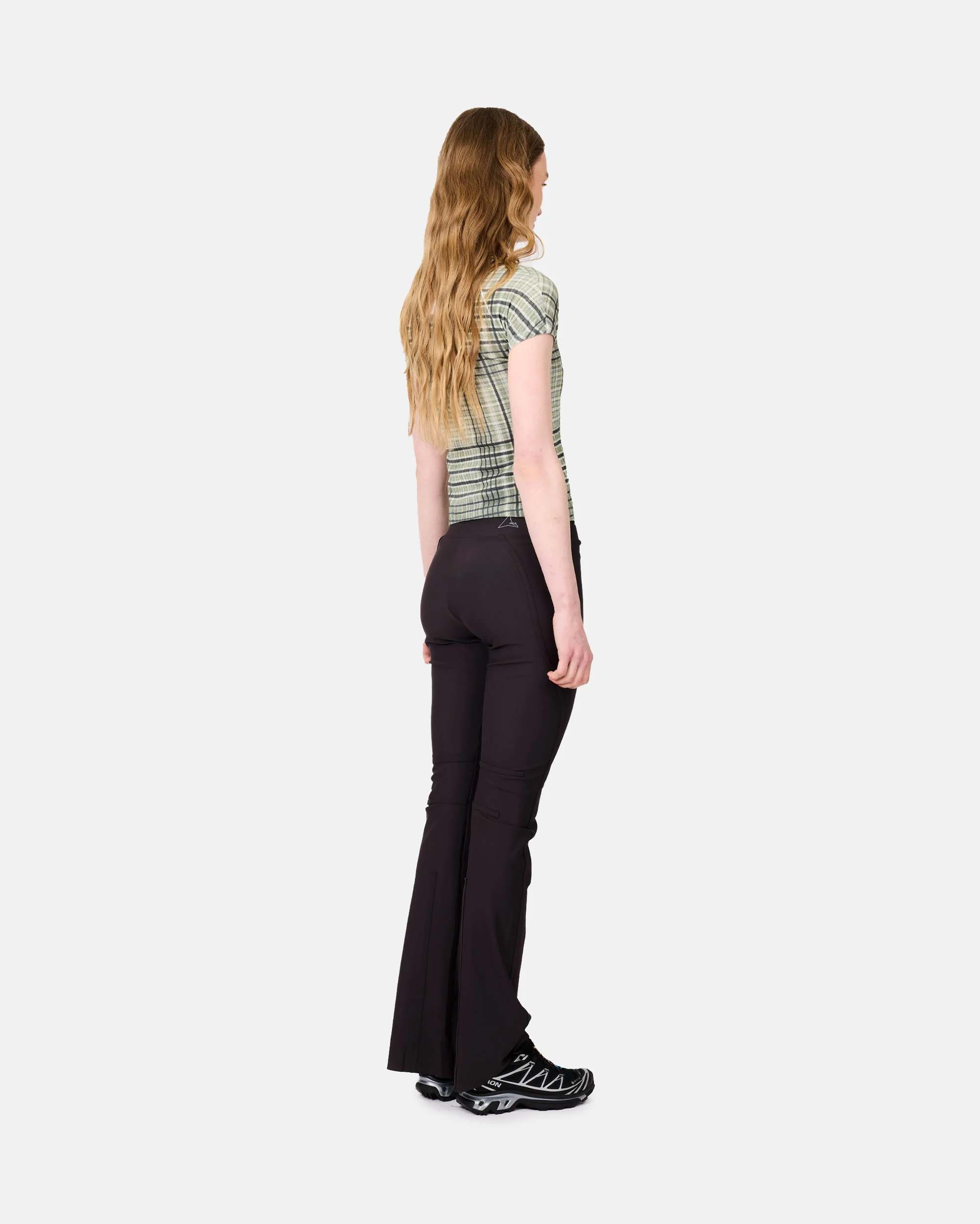 Taba Printed Check Baby Tee - Image 4