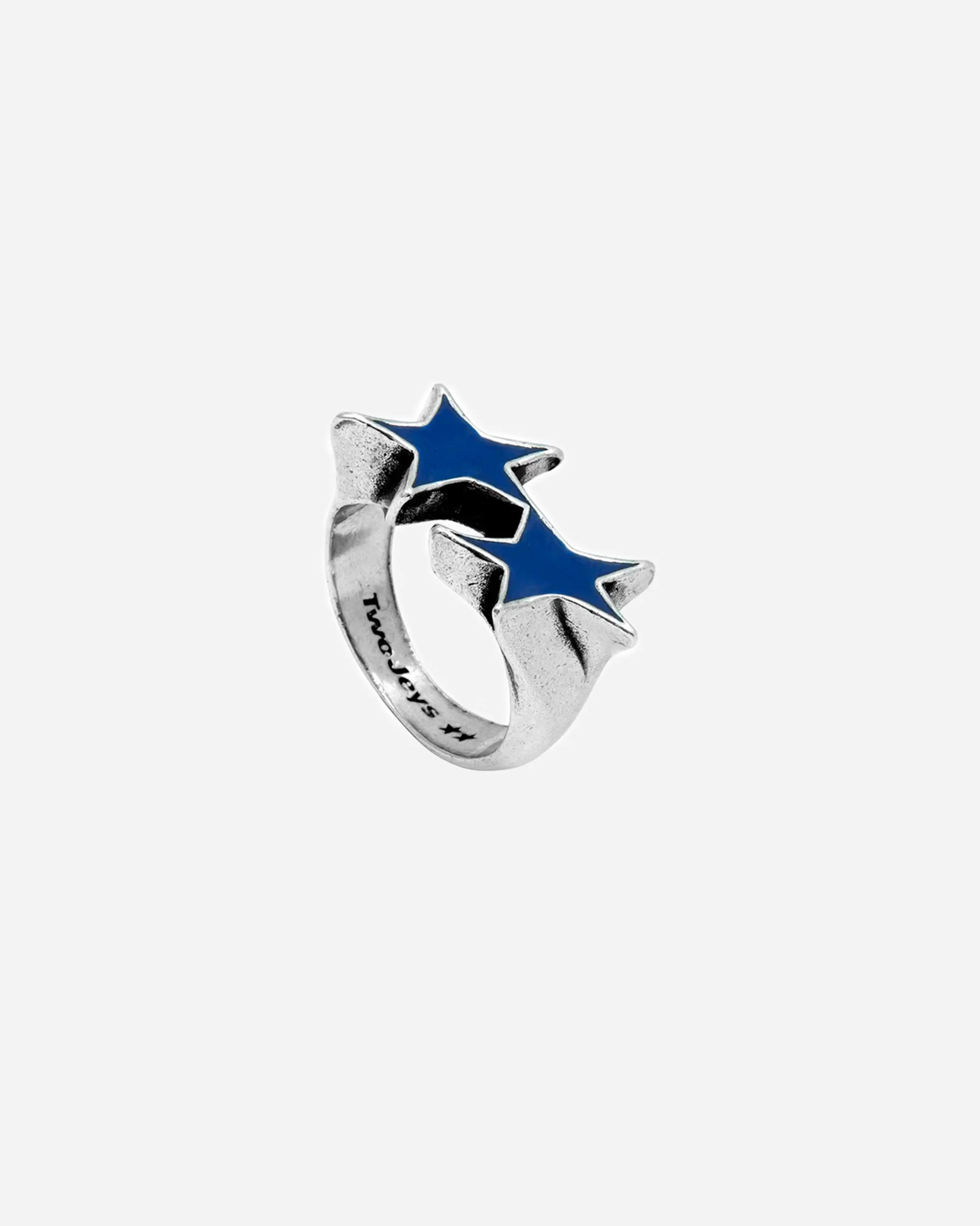 Icon Blue Enameled Single Ring - Image 3